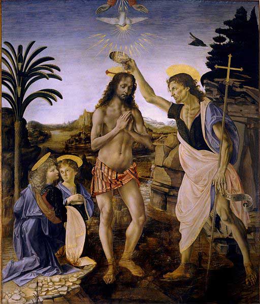Andrea del Verrocchio The Baptism of Christ